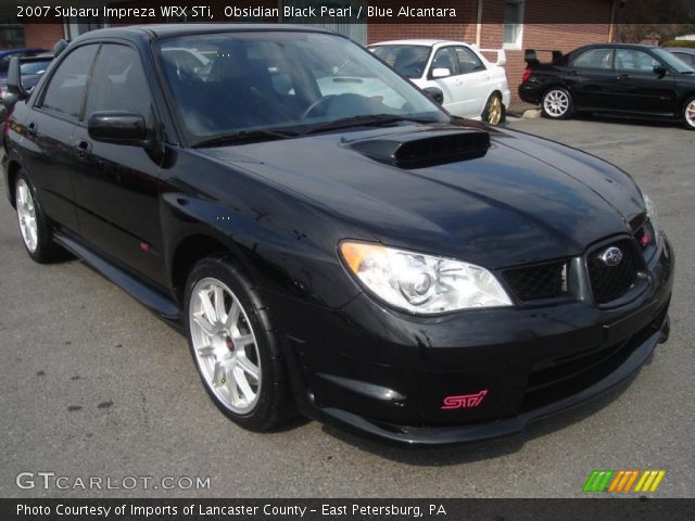 2007 Subaru Impreza WRX STi in Obsidian Black Pearl