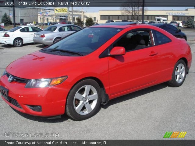 2006 Honda Civic EX Coupe in Rallye Red