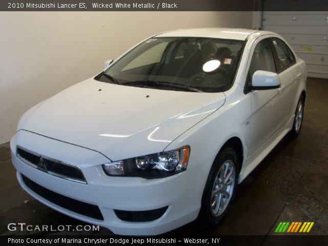 2010 Mitsubishi Lancer ES in Wicked White Metallic