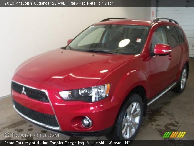 2010 Mitsubishi Outlander SE 4WD in Rally Red Metallic