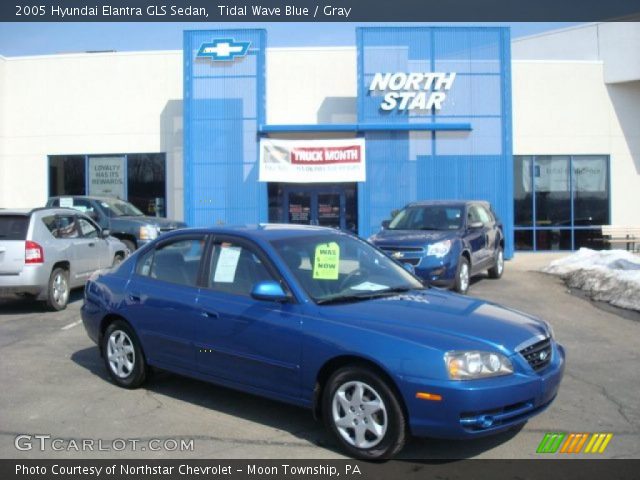 2005 Hyundai Elantra GLS Sedan in Tidal Wave Blue
