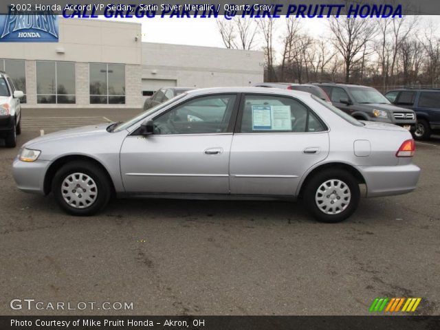 2002 Honda Accord VP Sedan in Satin Silver Metallic