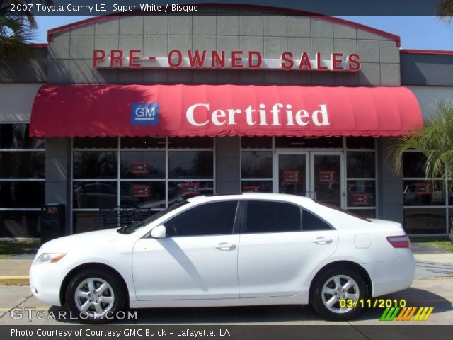 2007 Toyota Camry LE in Super White