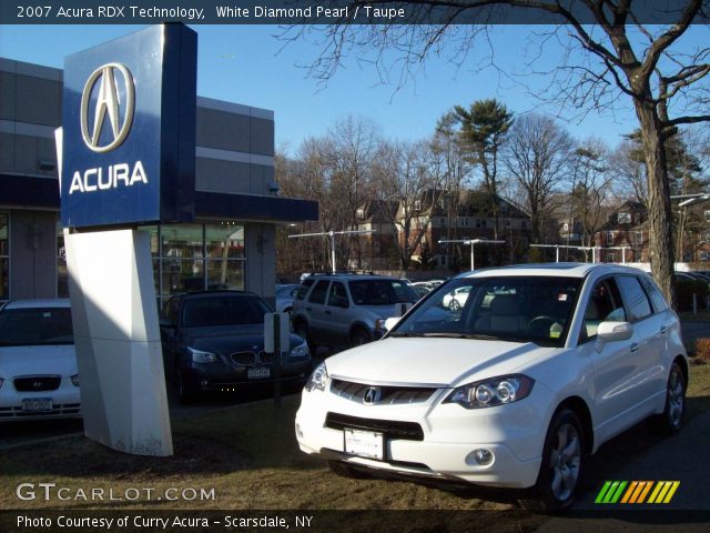 2007 Acura RDX Technology in White Diamond Pearl