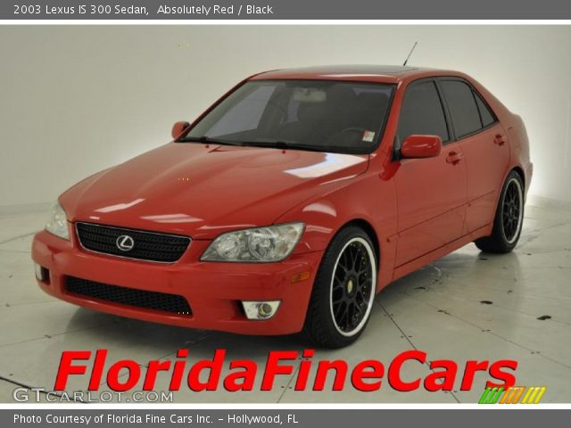 2003 Lexus IS 300 Sedan in Absolutely Red