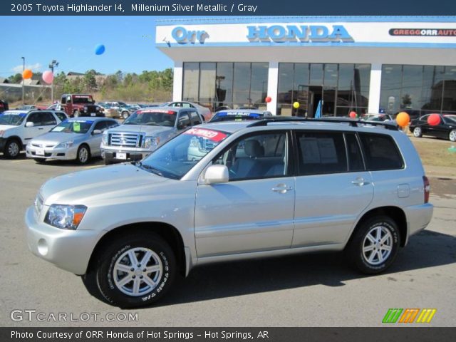 2005 Toyota Highlander I4 in Millenium Silver Metallic