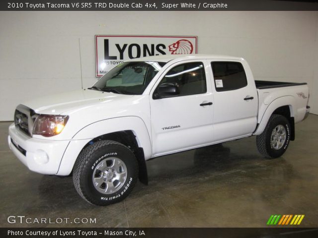 2010 Toyota Tacoma V6 SR5 TRD Double Cab 4x4 in Super White