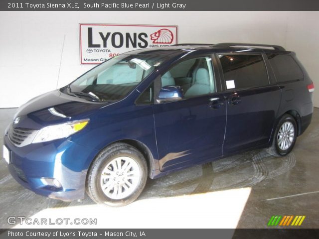 2011 Toyota Sienna XLE in South Pacific Blue Pearl