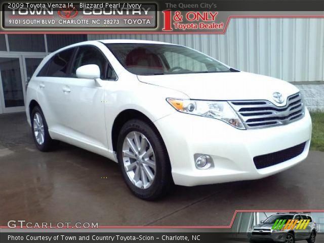 2009 Toyota Venza I4 in Blizzard Pearl