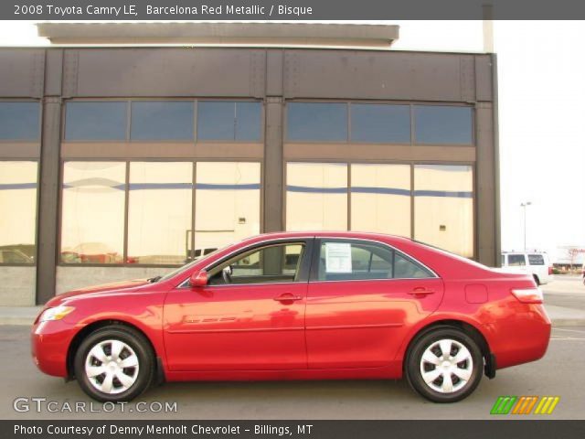 2008 Toyota Camry LE in Barcelona Red Metallic