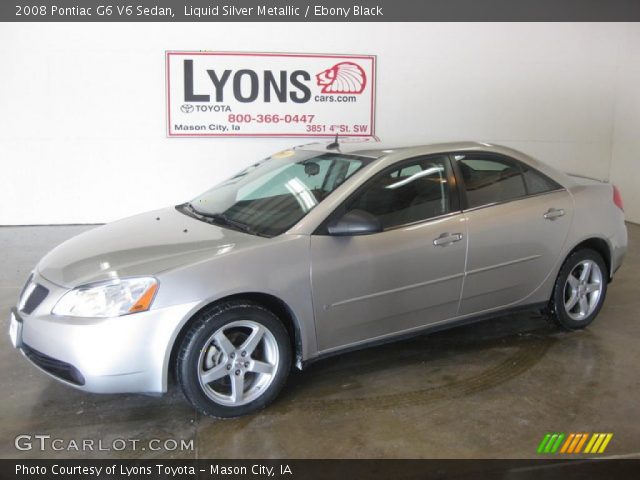 2008 Pontiac G6 V6 Sedan in Liquid Silver Metallic