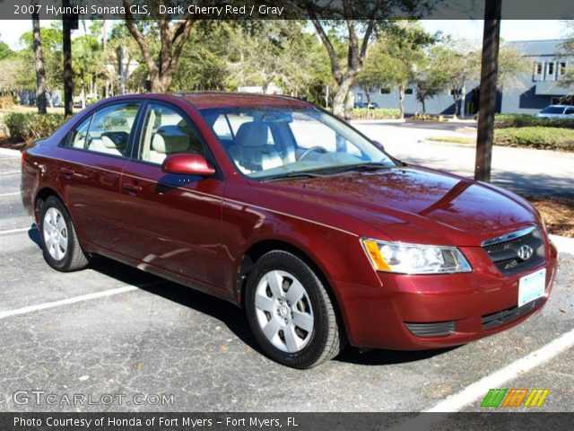 2007 Hyundai Sonata GLS in Dark Cherry Red