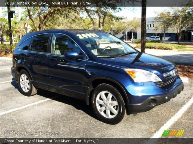 2009 Honda CR-V EX-L in Royal Blue Pearl