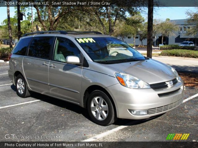 2004 Toyota Sienna XLE in Silver Shadow Pearl