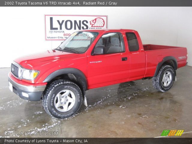 2002 Toyota Tacoma V6 TRD Xtracab 4x4 in Radiant Red