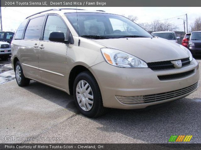 2004 Toyota Sienna LE in Desert Sand Mica
