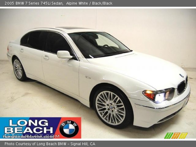 2005 BMW 7 Series 745Li Sedan in Alpine White