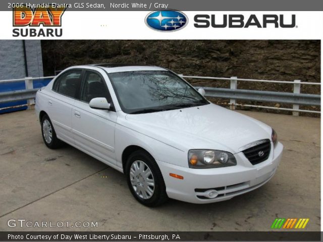 2006 Hyundai Elantra GLS Sedan in Nordic White