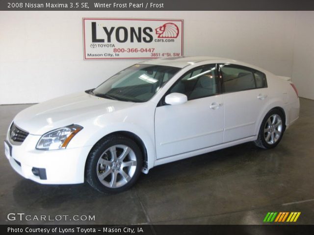 2008 Nissan Maxima 3.5 SE in Winter Frost Pearl