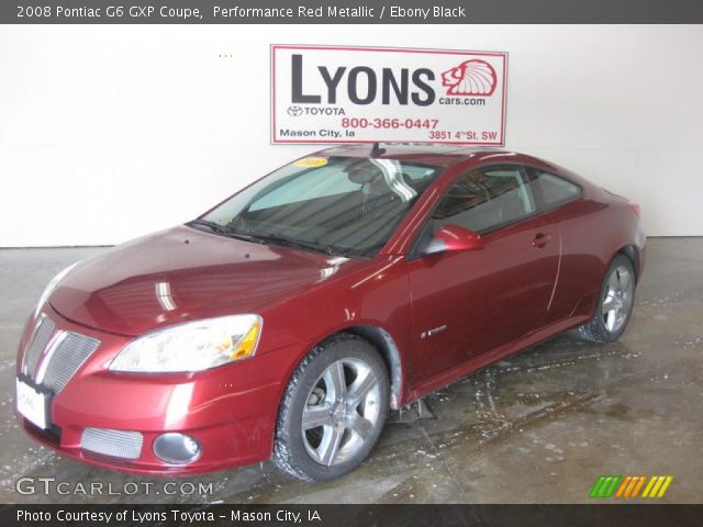 2008 Pontiac G6 GXP Coupe in Performance Red Metallic