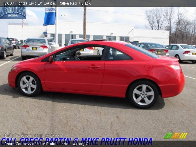 2007 Honda Civic EX Coupe in Rallye Red