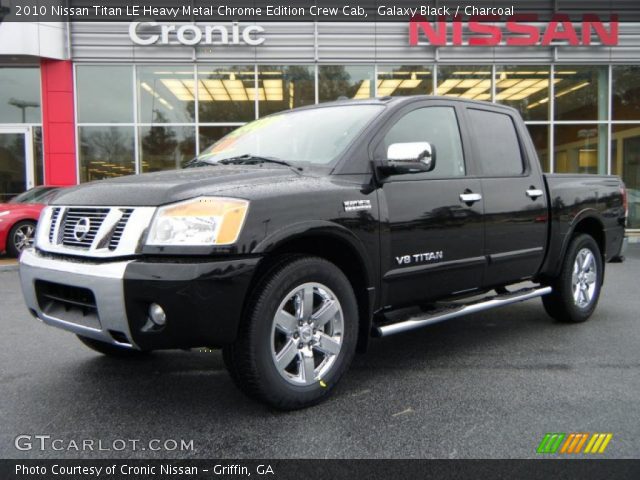 2010 Nissan Titan LE Heavy Metal Chrome Edition Crew Cab in Galaxy Black