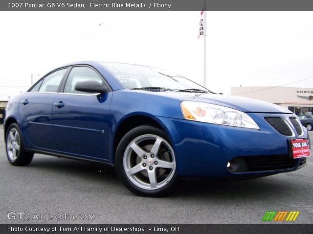 2007 Pontiac G6 V6 Sedan in Electric Blue Metallic