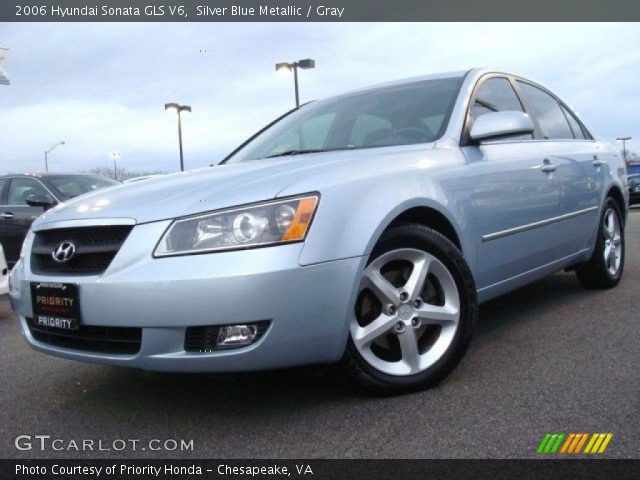 2006 Hyundai Sonata GLS V6 in Silver Blue Metallic