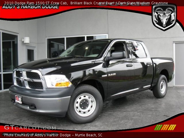 2010 Dodge Ram 1500 ST Crew Cab in Brilliant Black Crystal Pearl
