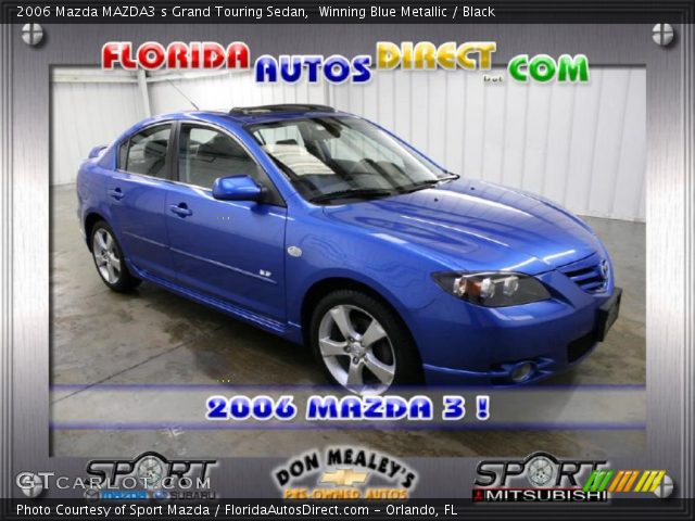 2006 Mazda MAZDA3 s Grand Touring Sedan in Winning Blue Metallic