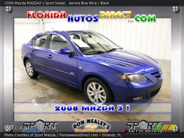 2008 Mazda MAZDA3 s Sport Sedan in Aurora Blue Mica