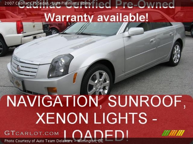 2007 Cadillac CTS Sedan in Light Platinum