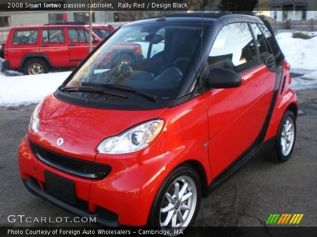 2008 Smart fortwo passion cabriolet in Rally Red