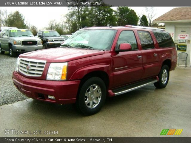 2004 Cadillac Escalade ESV AWD in Red E