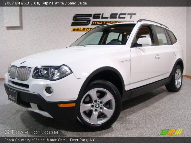 2007 BMW X3 3.0si in Alpine White
