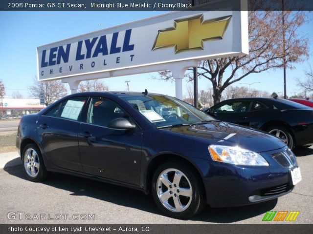 2008 Pontiac G6 GT Sedan in Midnight Blue Metallic