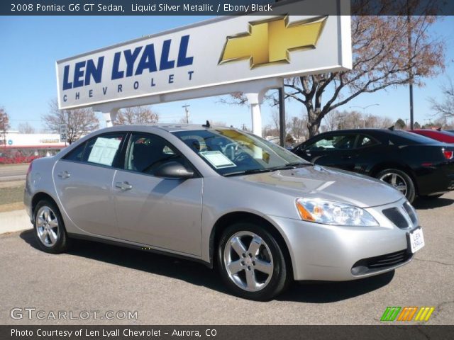 2008 Pontiac G6 GT Sedan in Liquid Silver Metallic