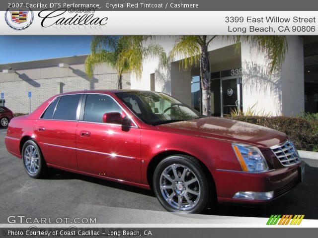 2007 Cadillac DTS Performance in Crystal Red Tintcoat