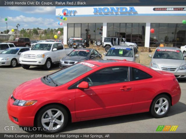 2008 Honda Civic EX Coupe in Rallye Red