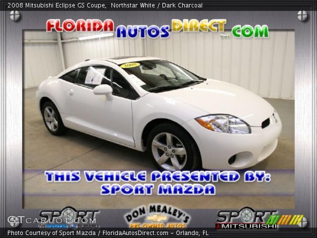 2008 Mitsubishi Eclipse GS Coupe in Northstar White