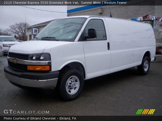 2010 Chevrolet Express 3500 Extended Work Van in Summit White