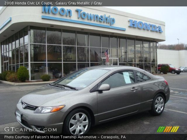 2008 Honda Civic LX Coupe in Galaxy Gray Metallic