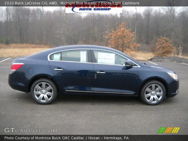 2010 Buick LaCrosse CXL AWD in Midnight Blue Metallic