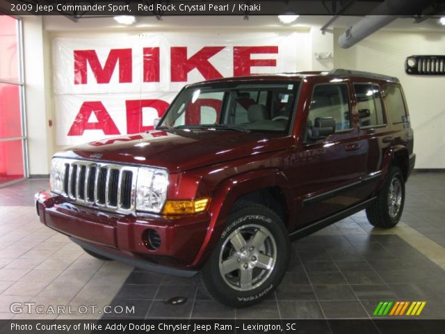 2009 Jeep Commander Sport in Red Rock Crystal Pearl