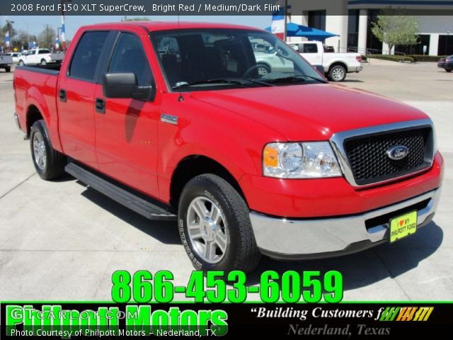 2008 Ford F150 XLT SuperCrew in Bright Red
