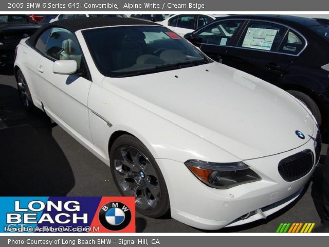 2005 BMW 6 Series 645i Convertible in Alpine White