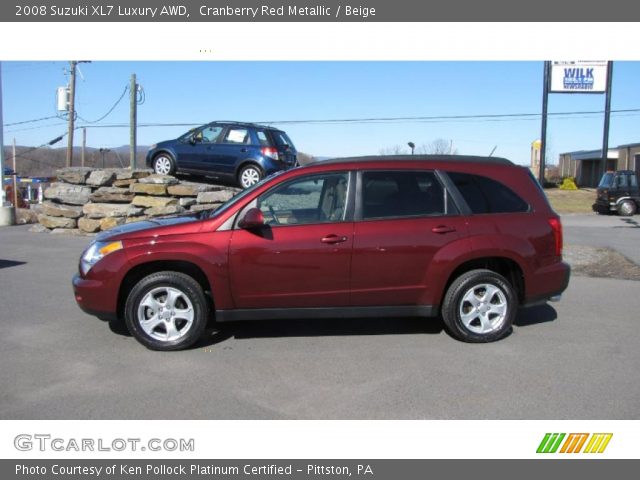 2008 Suzuki XL7 Luxury AWD in Cranberry Red Metallic