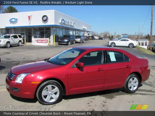 2009 Ford Fusion SE V6 in Redfire Metallic