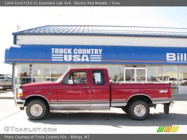 1994 Ford F150 XL Extended Cab 4x4 in Electric Red Metallic