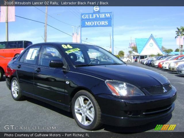 2006 Mitsubishi Lancer OZ Rally in Labrador Black Pearl